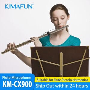 KIMAFUN CX900 플루트 마이크 칼라 픽업 Shure Sennheiser MiPro AKG 용 옷깃 유선 악기 클립
