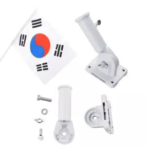 국경일 국기꽂이 태극기꽂이 국기걸이 각도조절 백색