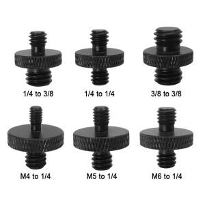 카메라 변환 나사 1/4 3/8 M5 M6 M8 M10 M12 모노포드호환 삼각대 볼헤드 마운트 어댑터  액세서리