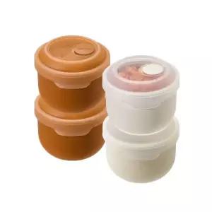 (정품) 실리만 이지뷰 실리콘 밀폐용기 냉동밥 소분 350ml 4P WO106