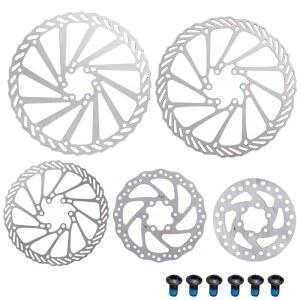 픽시브레이크 MTB 자전거 브레이크 로터 120 140 볼트 6인치 203MM T25 디스크 160 유압 180 스틸 바이크