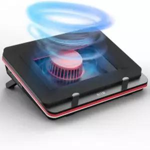 속도가 무한히 가변적인 IETS GT500 강력 터보팬 4200RPM 노트북 쿨링 패드 급속 냉각 게이밍 씰 폼 보호용