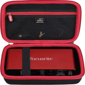 포커스라이트 스칼렛 2i2 4세대 USB 오디오 인터페이스와 호환되는 Aproca 케이스 액세서리용 휴대용 보관