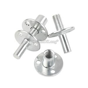 8PCS 두꺼운 침대 열 포스트 커넥터 나사 M12 캐비닛 소파 피트 고정 연결 키트