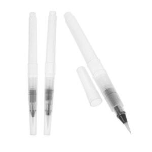 3PCS 흰색 12CM 수채화 브러시 수채화용 아쿠아 브러시 수용성 연필 마커 워터 세트 페인팅 드로잉 미술 용품