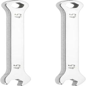 HARFINGTON 2PCS 미니 초박형 조합 렌치 4.5 미터법 6점 박스 및 개방형 스테인리스 이중 끝 스패너 공구