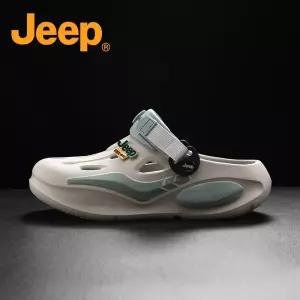 JEEP 지프 바오터우 슬리퍼 남성 여름 두꺼운 밑창 미끄럼 방지 샌들