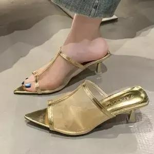 여성을위한 하이힐 샌들 대형 정장 파티 스틸레토 로마 고무 솔리드 웨딩 신발 신부