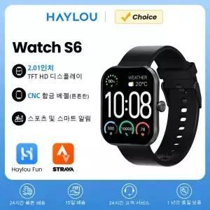 HAYLOU Watch S6 Smartwatch 2.01 HD 디스플레이 스마트 시계 Bluetooth 음성 통화 IP68 방수 피트니스