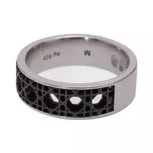 [DIOR]디올 까나쥬 링 실버 루테늄 R2425HOMST D992 156856519