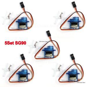 로봇 6CH RC 250 450 글라이더 SG90 미니카용 5개/세트 비행기 헬리콥터