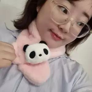 마니포근 귀여운 에코 얼굴 머펄러 컬러 목도리 퍼 판다 쁘띠 뽀글이모자 양털모자