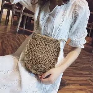 토트 여성 라탄 가방 핸드백 라탄 가방 미니 휴양지 여성라탄가방 라탄크로스백