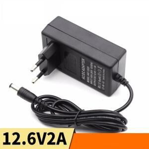 12.6V 2A 1A 18650 리튬 배터리 충전기 EU 미국 플러그 DC 5.5MM*2.1MM 100-220V 벽 이온 1m