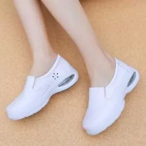 간호사 소가죽 의료화 실내화 키높이 하이탑 슬립온 미끄럼방지 통기성 여사친 하계 원픽2