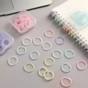 15MM 플라스틱 바인더 셀프제본링 20개입 프라스틱링 (WF2315F)