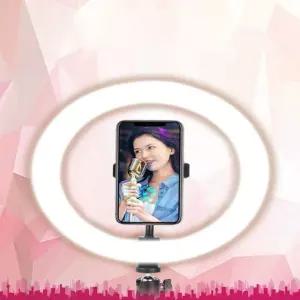 고품질 삼각대포함 LED 3색 링라이트 방송 촬영 조명 USB 셀카조명 (W92B85D)