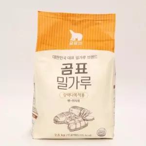 대표밀가루 곰표 강력 밀가루 2.5kg 밀가루 곰표 식빵 피자 빵 (W98EC96)