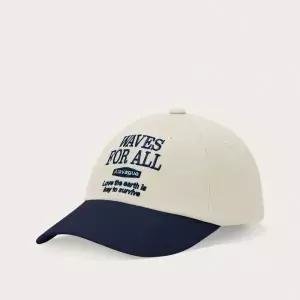ALAVAGUE 웨이브 레터 캡 - 네이비콤비 2305894