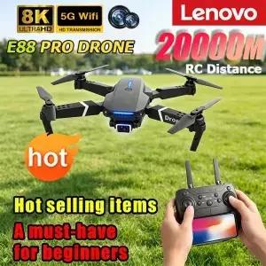 레노버 신형 드론 E88 RC 20000M 쿼드콥터 FPV WiFi 접이식 모드 고도 유지 기능 8K 카메라 광각 촬영