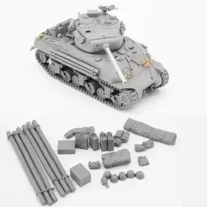 보더 /35 스케일 셔먼 M4A 중형 탱크 76MM 터렛 타입 조립 모델 키트 BT046 DIY TOY