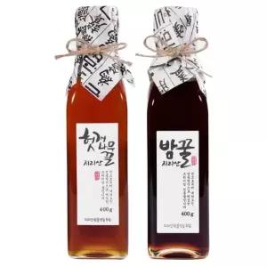 지리산한봉 특화꿀 약선꿀세트 프리미엄 밤꿀 400g+프리미엄 헛개나무꿀 400g 쇼핑백내포