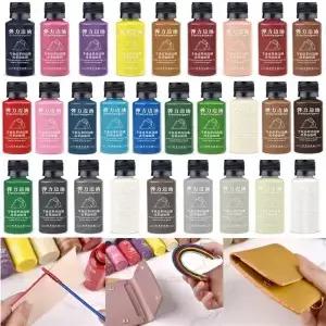 30ml 스트레치 매트 가죽 가장자리 페인트 컬러 코트 수리 랩 액체 DIY 신발 안료