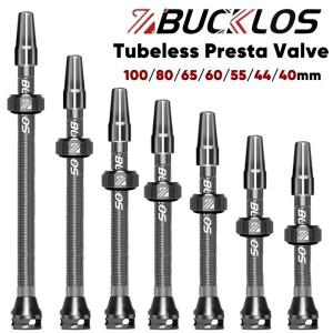 BUCKLOS 40mm 튜브리스 자전거 밸브 도로 프레스타 100mm 알루미늄 합금 FV 부품