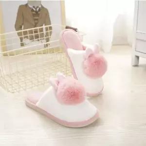 겨울용 토끼털 실내화(여성용 핑크)-WFOLATD