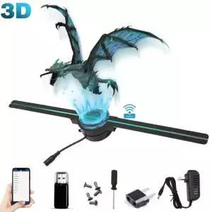 3D 홀로그램 팬 42CM WiFi 프로젝터 디스플레이 라이트 HD 상점 바 파티 크리스마스