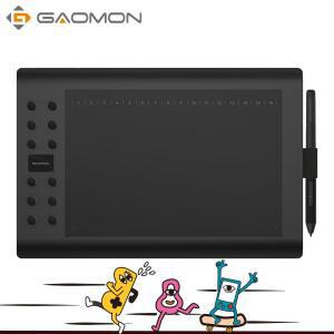 GAOMON M106K PRO 10'' 그래픽 드로잉 태블릿(8192 레벨 틸트 지원) Windows/Mac/Android OS용 배터리가 필