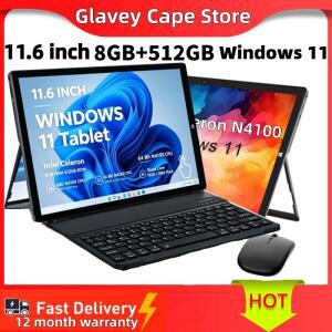 11.6인치 8GB 램 512GB eMMC ROM 윈도우 11 태블릿 PC PAD1162 인텔 셀러론 N4100 CPU 1920 x 1080 픽셀 WI