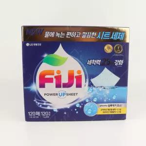 피지 파워업 시트형 세탁세제 120매 빨래 세탁기용