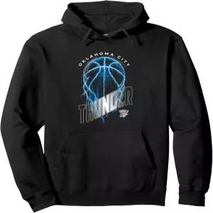 NBA 오클라호마시티 썬더 라이트닝 볼트 농구 로고 풀오버 후드티
