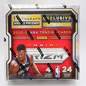 2020/21 파니니 프리즘 NBA 농구 소매 상자 각각 4장씩 24팩 사인 1장과 12장의 상금