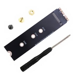 M2 SSD 어댑터 PCIE NVME 컨버터 카드, 애플 맥북 에어 프로 2013 2014 2015 2017 년 A1465 A1398 A1502 A1
