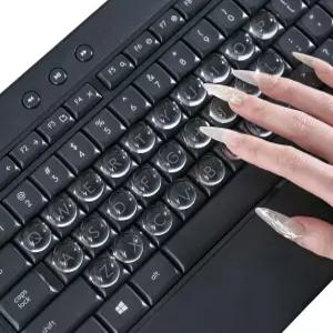 긴 손톱용 54PCS 키보드 스티커 투명 유리 커버 버블 노트북 데스크탑 PC 및 계산기 키캡 장치 외장 네일