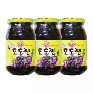 오뚜기 포도쨈 500g 3개 잼 토스트 식빵