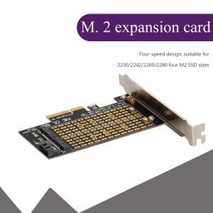 PCIe NVMe SATA M2 SSD 2230 2242 2280용 듀얼 M.2-PCI-E 3.0 X4 어댑터