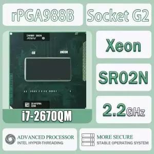 인텔 코어 I7-2670QM 컴퓨터 CPU 프로세서 서버 I7 소켓 G2 / RPGA988B SR02N