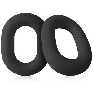 소니 WH-1000XM5 헤드폰용 지오무 실리콘 이어패드 교체용 이어 쿠션 커버(블랙)