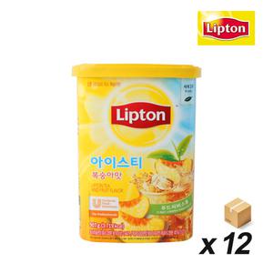 립톤 복숭아 아이스티 907gx12개묶음