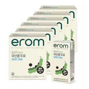 갤러리아 [이롬] 황성주 국산콩 두유 검은콩고칼슘 96팩 (190ml x 16팩 x 6박스)