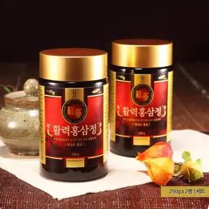 대동고려삼 더함 활력홍삼정 250g×2병/6년근 홍삼농축액, 홍삼액기스