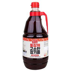 [아따꼬씨네][정기배송가능][경상북도] 우영식품 통참깨 고소한 참기름 1.8L (통참깨 100%) 업소용 대용량
