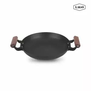 LAGO 3중코팅 인덕션 무쇠주물 양수 전골팬 28cm K3463DI
