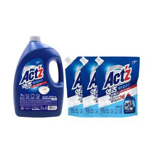 액츠 퍼펙트 베이킹소다 액체세제 용기 3.3L, 1개 + 리필 2.2L, 3개