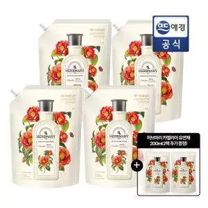 [동백꽃향] 허브마리1848 프리미엄 섬유유연제 카멜리아힐 1.6L x 4개 + GIFT