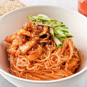 우정본가 생면 비빔국수 6인분세트(면1kg+비빔장6봉)