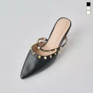 미르바네스슈즈 골드찡 미들뮬_6cm